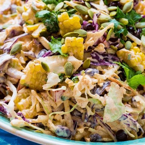 Mexican Street Corn Coleslaw - Complete Comfort Foods